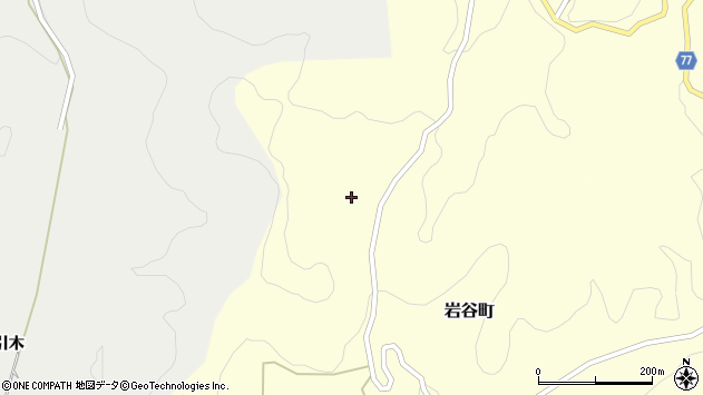〒444-2331 愛知県豊田市岩谷町の地図