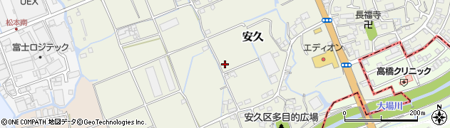 静岡県三島市安久444周辺の地図