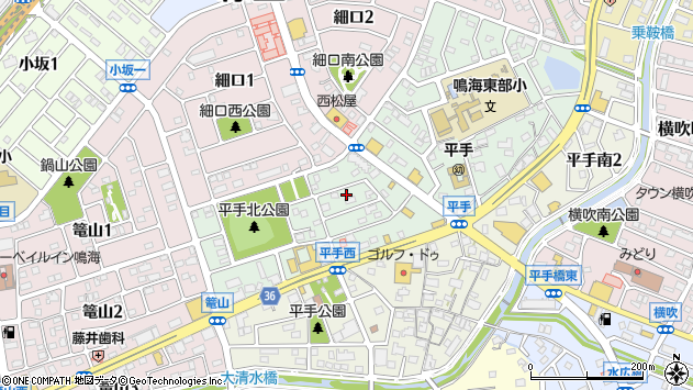 〒458-0008 愛知県名古屋市緑区平手北の地図