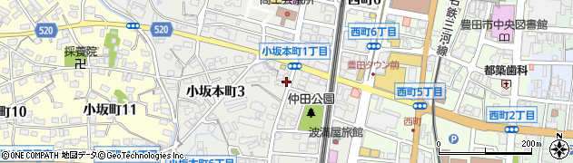 愛知県豊田市小坂本町3丁目82周辺の地図