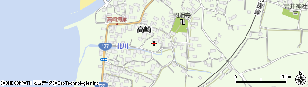 千葉県南房総市高崎周辺の地図
