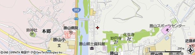 岡山県真庭市勝山周辺の地図