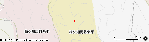 京都府京都市右京区梅ケ畑馬谷東平周辺の地図