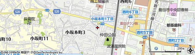 愛知県豊田市小坂本町3丁目26周辺の地図