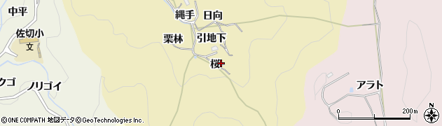 愛知県豊田市上佐切町（桜）周辺の地図