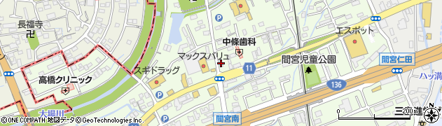 静岡県田方郡函南町間宮681周辺の地図