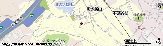 三重県桑名市蛎塚新田周辺の地図