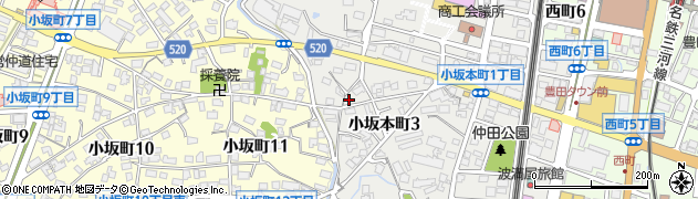 愛知県豊田市小坂本町3丁目45周辺の地図