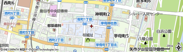 有限会社丸定呉服店周辺の地図