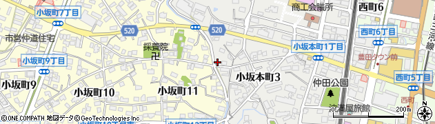 愛知県豊田市小坂本町3丁目54周辺の地図