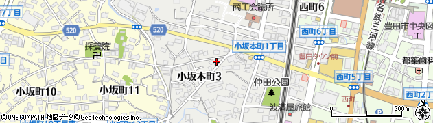 愛知県豊田市小坂本町3丁目31周辺の地図