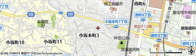 愛知県豊田市小坂本町3丁目30周辺の地図