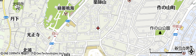 愛知県名古屋市緑区鳴海町薬師山周辺の地図