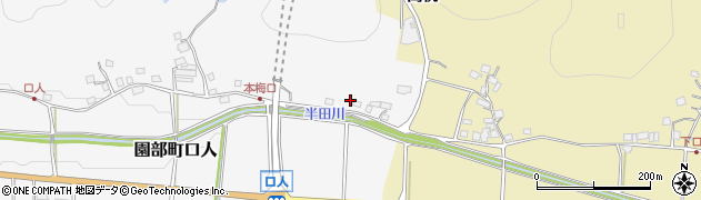京都府南丹市園部町口人高杭周辺の地図