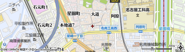 愛知県名古屋市南区本星崎町大道376周辺の地図