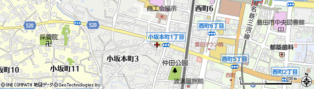 愛知県豊田市小坂本町3丁目22周辺の地図