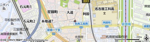 愛知県名古屋市南区本星崎町大道363周辺の地図
