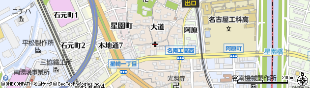 愛知県名古屋市南区本星崎町大道377周辺の地図