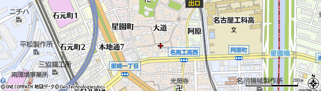愛知県名古屋市南区本星崎町大道369周辺の地図