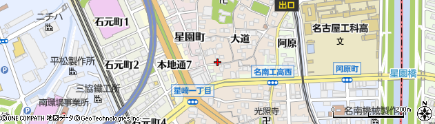 愛知県名古屋市南区本星崎町大道390周辺の地図