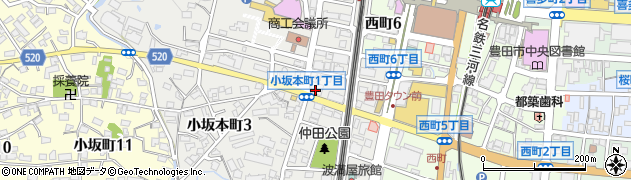 三陽工業株式会社　豊田営業所周辺の地図