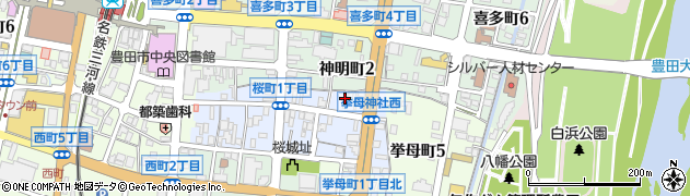仏檀の光明堂桜町店周辺の地図