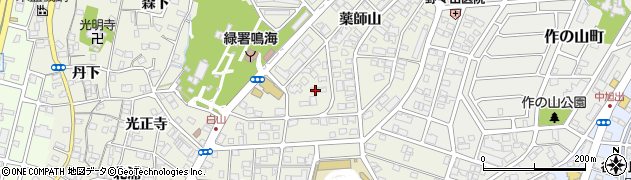 愛知県名古屋市緑区鳴海町薬師山147周辺の地図