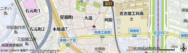 愛知県名古屋市南区本星崎町大道362周辺の地図