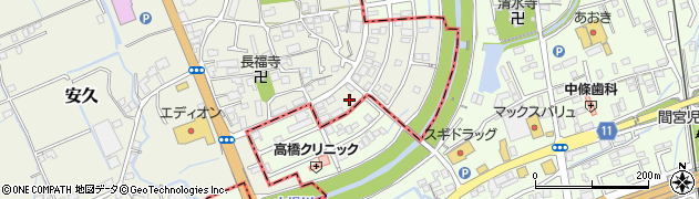 静岡県三島市安久653周辺の地図