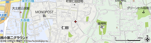静岡県田方郡函南町仁田684-1周辺の地図