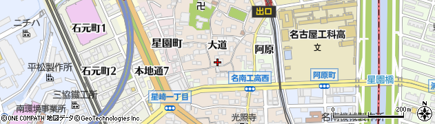 愛知県名古屋市南区本星崎町大道周辺の地図