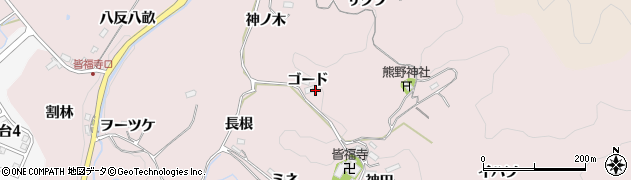愛知県豊田市幸海町ゴード21周辺の地図