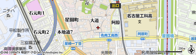 愛知県名古屋市南区本星崎町大道380周辺の地図