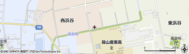 兵庫県丹波篠山市西浜谷141周辺の地図