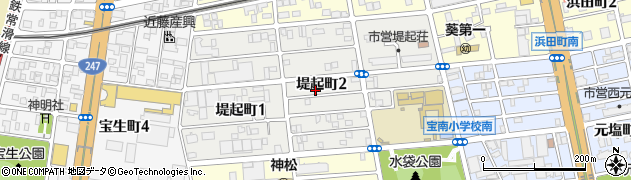 愛知県名古屋市南区堤起町周辺の地図