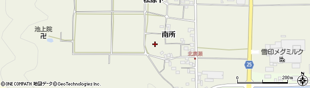 京都府南丹市八木町池上（南所）周辺の地図