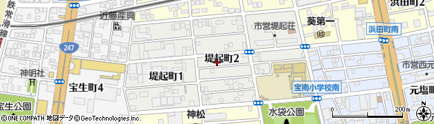 愛知県名古屋市南区堤起町周辺の地図