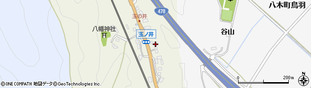京都府南丹市八木町玉ノ井（里ノ内）周辺の地図