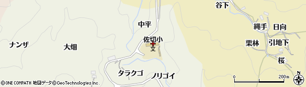 愛知県豊田市上脇町（タラクゴ）周辺の地図