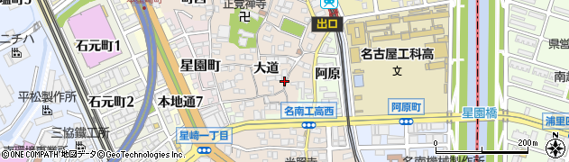 愛知県名古屋市南区本星崎町大道382周辺の地図