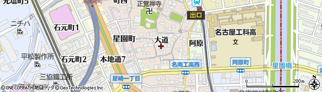 愛知県名古屋市南区本星崎町大道405周辺の地図