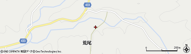 愛知県設楽町（北設楽郡）荒尾（紺屋貝津）周辺の地図