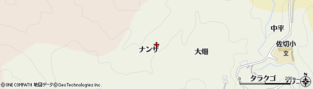 愛知県豊田市上脇町ナンザ周辺の地図