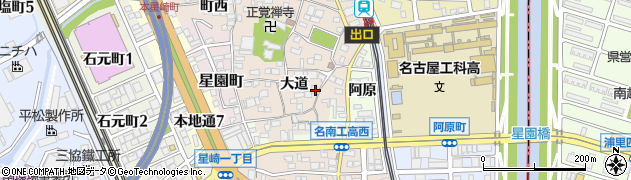 愛知県名古屋市南区本星崎町大道407周辺の地図