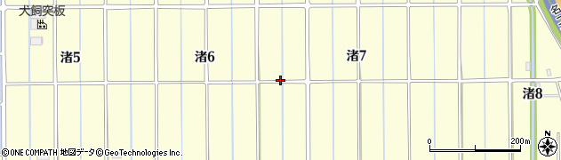 愛知県海部郡飛島村渚周辺の地図