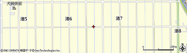 愛知県飛島村（海部郡）渚周辺の地図