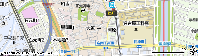 愛知県名古屋市南区本星崎町大道408周辺の地図