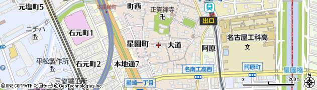 愛知県名古屋市南区本星崎町大道398周辺の地図
