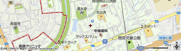 静岡県田方郡函南町間宮834周辺の地図