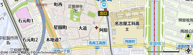 愛知県名古屋市南区本星崎町大道354周辺の地図